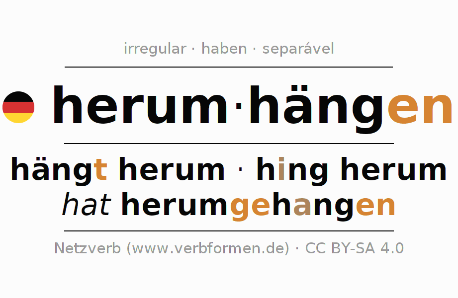 Exemplos de frases com o verbo herumhängen