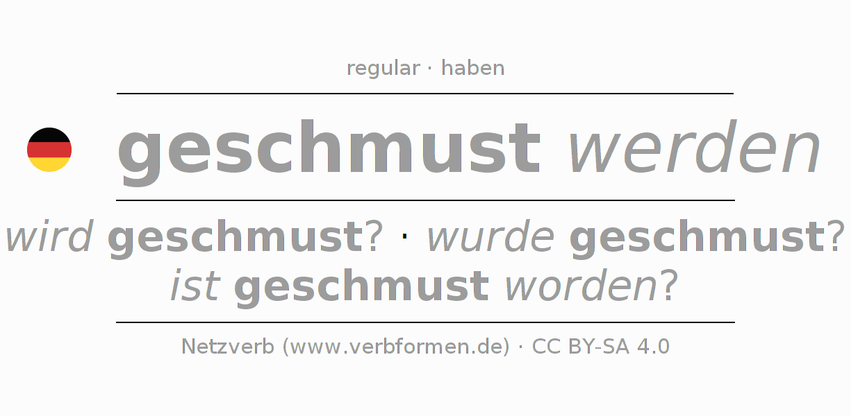Conjugação do verbo schmusen