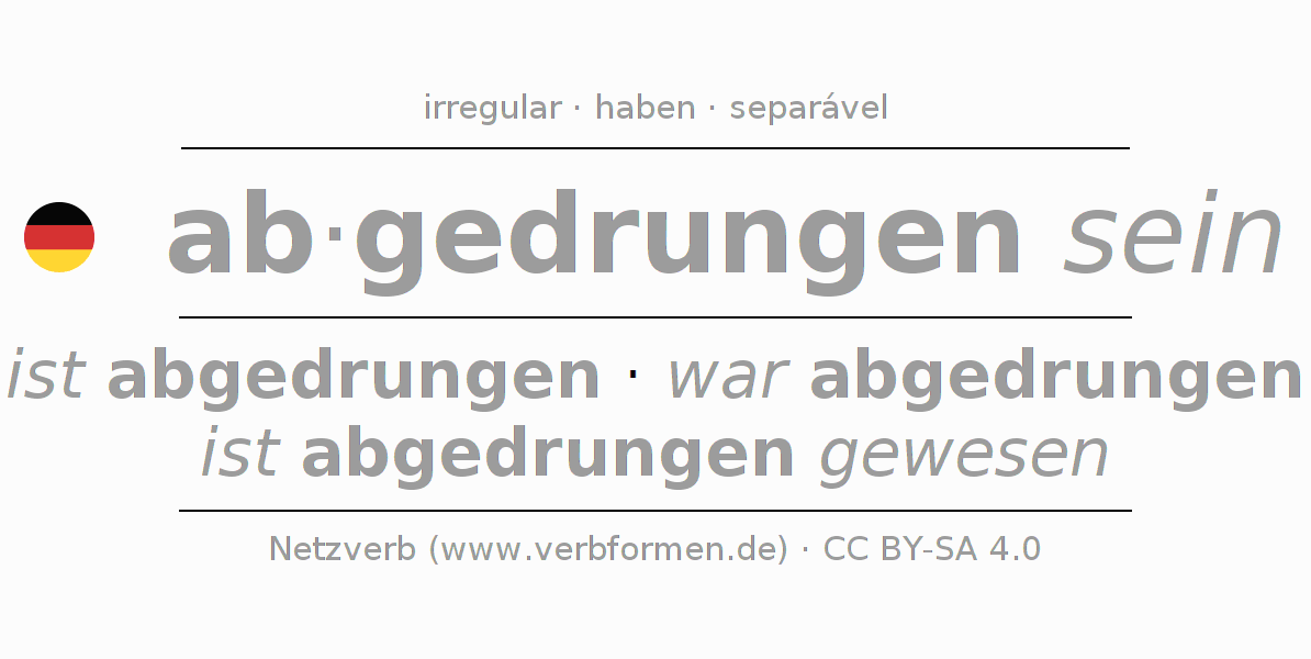 Conjugação do verbo abdringen