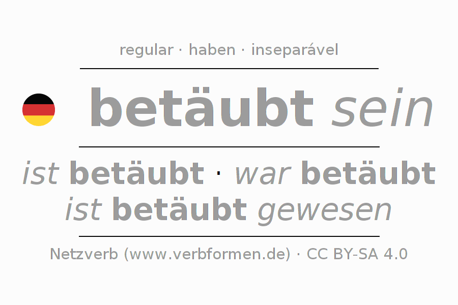 Conjugação do verbo betäuben