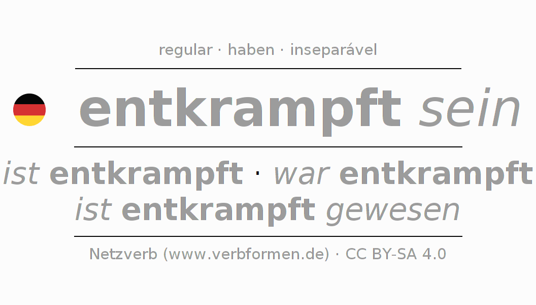 Conjugação do verbo entkrampfen