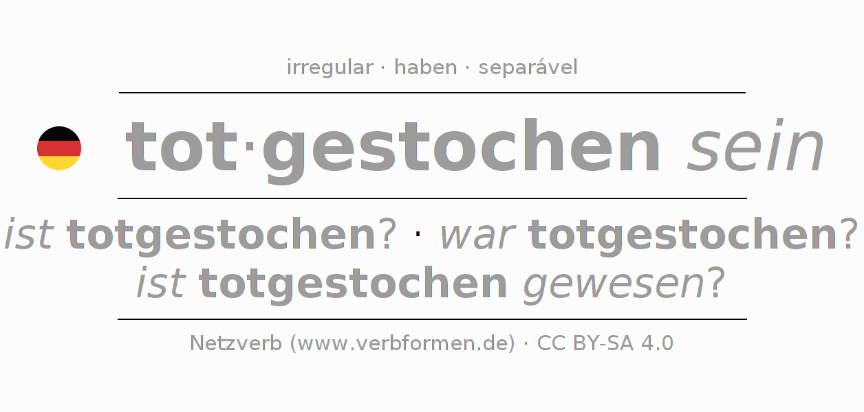 Conjugação do verbo totstechen