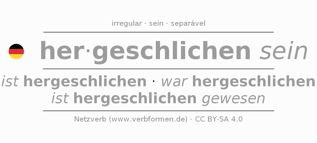 Conjugação do verbo herschleichen (ist)