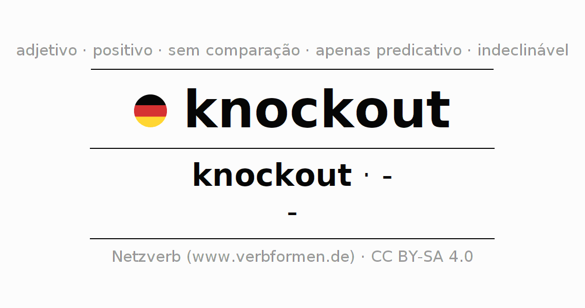 Declinação e comparação de knockout